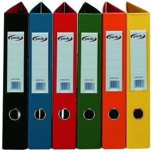 ARCHIVADOR palanca PARDO PLASTICO EXTRA Fº 70mm VERDE