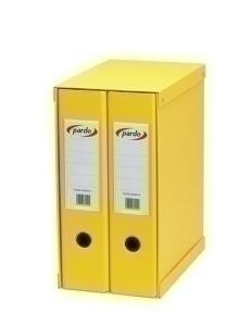 MODULO ARCHIVADORES PARDO PVC 2 UDS. Fº 2 AN.70MM AMARILLO /924208