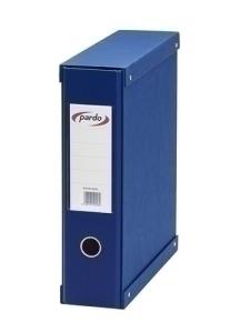 ARCHIVADOR PARDO PVC A4 CON CAJA 70MM AZUL /924103