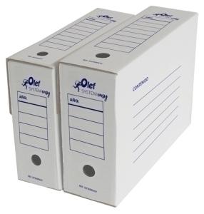 CAJA ARCHIVO DEFIN. CARTON AUTOMONTABLE OLEF EASY A4 /DF100EASY