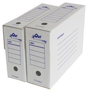 CAJA ARCHIVO DEFINITIVO CARTON AUTOMONTABLE OLEF SYSTEM EASY A4 114mm (8062151)