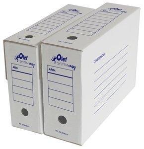 CAJA ARCHIVO DEFINITIVO CARTON AUTOMONTABLE OLEF SYSTEM EASY Fº 114mm (8062152)