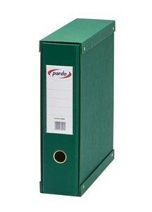 ARCHIVADOR palanca PARDO FORRADO PVC A4 con CAJA 70mm VERDE