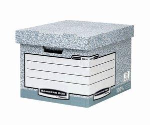 CONTENEDOR de ARCHIVOS FELLOWES BANKERS BOX 390x333x285mm GRISpara 4 archivadores tamaño  A4