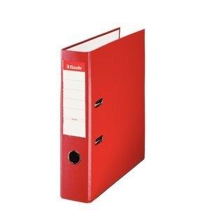 ARCHIVADOR palanca ESSELTE PLASTICO FORRADO con RADO A4 75mm ROJO