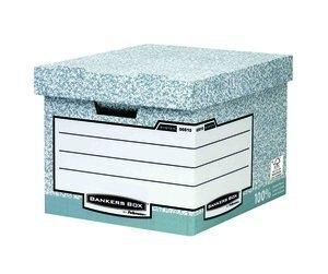 CONTENEDOR de ARCHIVOS FELLOWES BANKERS BOX 430x380x287mm GRISpara 4 archivadores tamaño  Fº