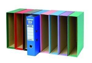 CAJA para ARCHIVADOR UNISYSTEM Fº 86mm ROJO