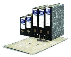 ARCHIVADOR palanca UNISYSTEM NOVOCLAS CARTON RADO 4º NATURAL 65mm NEGRO