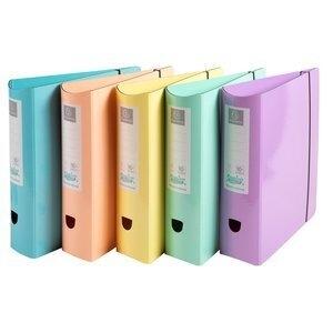 ARCHIVADOR palanca EXACOMPTA PREM TOUCH AQUAREL CARTON FORRADO A4 80mm REDONDO COLORES SURTIDOS