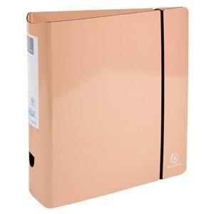 ARCHIVADOR palanca EXACOMPTA PREM TOUCH AQUAREL CARTON FORRADO A4 80mm REDONDO CORAL