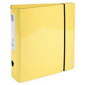 ARCHIVADOR palanca EXACOMPTA PREM TOUCH AQUAREL CARTON FORRADO A4 80mm REDONDO AMARILLO