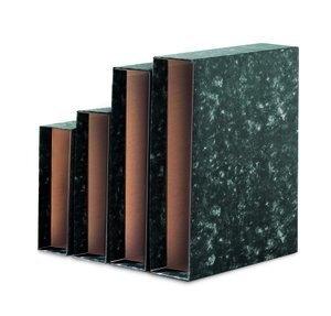 CAJA para ARCHIVADOR UNISYSTEM NOVOCLAS 4º APAISADO 86mm NEGRO