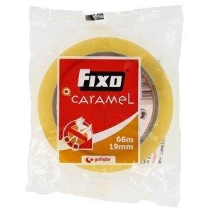 CINTA ADHESIVA FIXO CARAMEL rollo 66x19