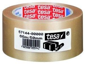 CINTA de EMBALAJE TESA PVC EXTRA FUERTE RUGOSO rollo 66x50 TRANSPARENTE