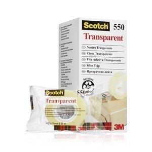 CINTA ADHESIVA SCOTCH 550 TRANSPARENTE rollo 33x19