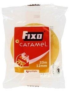 CINTA ADHESIVA FIXO CARAMEL rollo 33x12
