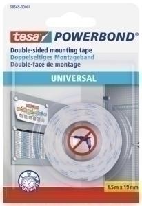 CINTA ADHESIVA DOBLE CARA TESA POWERBOND rollo 1,5x19 UNIVERSAL