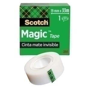 CINTA ADHESIVA SCOTCH MAGIC INVISIBLE ROLLO 33X19 /810/1933