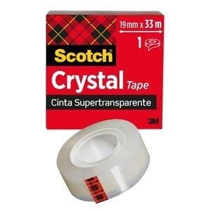 CINTA ADHESIVA SCOTCH CRYSTAL ULTRATRANSPARENTE rollo 33x19