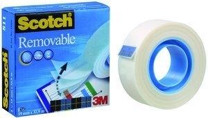 CINTA ADHESIVA SCOTCH MAGIC QUITA y PON INVISIBLE REMOVIBLE rollo 32,9x19