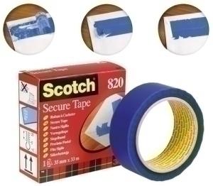 SCO CINTA de PRECINTO POSTAL SCOTCH 820 AZUL /820AZUL/