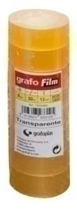 CINTA ADHESIVA GRAFOFILM TRANSP. 33X12 /12331200