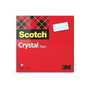 CINTA ADHESIVA SCOTCH CRYSTAL ULTRATRANSPARENTE rollo 66x19