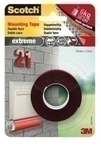 CINTA ADHESIVA DOBLE CARA SCOTCH EXTREME 1,5M X 19MM /PT1100-1915-P