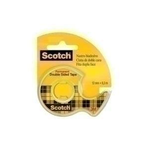 CINTA DOBLE CARA SCOTCH 12,7mm x 6,35 m EN PORTARROLLOS