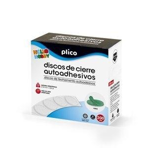 DISCOS CIERRE ADHESIVOS PLICO 20   200 CONJUNTOS MACHO/HEMBRA VERDE
