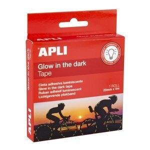 CINTA ADHESIVA APLI LUMINISCENTE rollo de 5m x 20mm