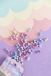AGUJA SEÑALIZADORA PUSH-PIN MOOVING PASTEL BLISTER de 50