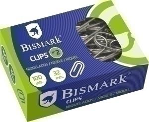 CLIP BISMARK Nº2 (32 mm.) NIQUELADO CAJA de 100