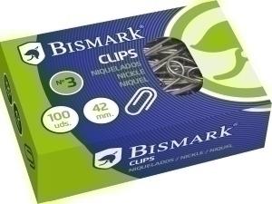 CLIP BISMARK Nº3 42 MM NIQUELADO C/100 /318275