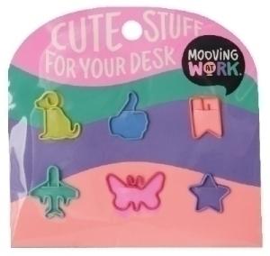CLIP COLOR MOOVING FORMAS 6 PIEZAS