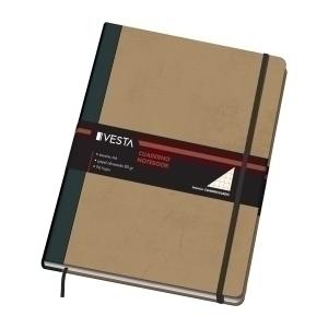 CUADERNO VESTA NATURE A4 96h 80gr. CUADRC.5x5 con GOMA
