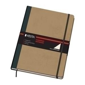 CUADERNO VESTA NATURE A4 96H 80GR. CUADRIC. 5X5 GOMA /10636