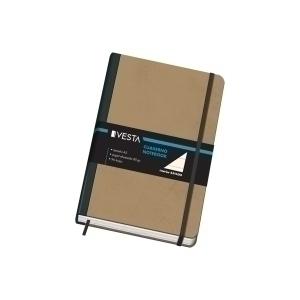 CUADERNO VESTA NATURE A5 96H 80GR. HORIZ. GOMA /10638