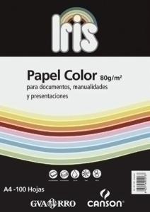 PAPEL COLOR A4 IRIS 80G 100H AHUESADO /C400032478