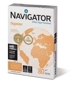 PAPEL A4 NAVIGATOR 80G 500H 4 TALADROS ORGANIZER /NUN0800289