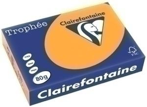 PAPEL COLOR A4 CLAIREFONT. TROPHEE 80G 500H PASTEL CLEMENTINA /1878C