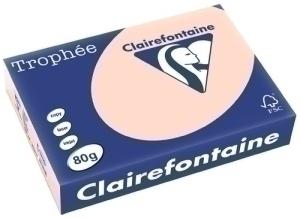 PAPEL COLOR A4 CLAIREFONT. TROPHEE 80G 500H PASTEL SALMON /1769C