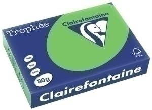 PAPEL COLOR A4 CLAIREFONT. TROPHEE 80G 500H VIVO VERDE MENTA /1875C