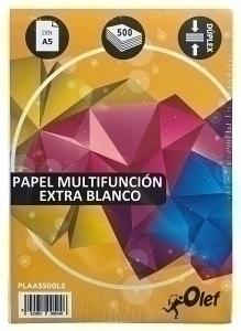 PAPEL A5 OLEF BLANCO 80G PAQ. 500H FOTOCOPIADORA /822/500