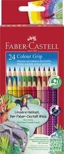 LAPICES ACUARELABLES FABER-CASTELL COLOUR GRIP estuche de 24