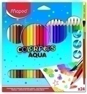 LAPICES ACUARELABLES MAPED COLOR'PEPS ESTU/24 + 1 PINCEL /836013