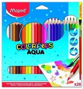 LAPICES ACUARELABLES MAPED COLORPEPS estuche de 24 + 1 PINCEL