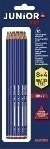 LAPIZ de GRAFITO ALPINO TRIANGULAR blister de 8+4