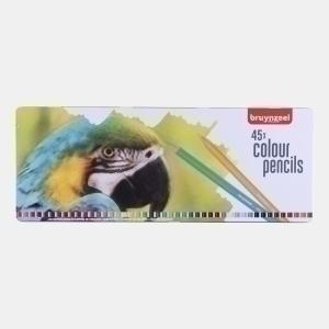LAPICES de COLORES BRUYNZEEL COLORIDO estuche de METAL de 45
