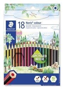 LAPICES de COLORES STAEDTLER 185 NORIS COLOUR WOPEX estuche de 18